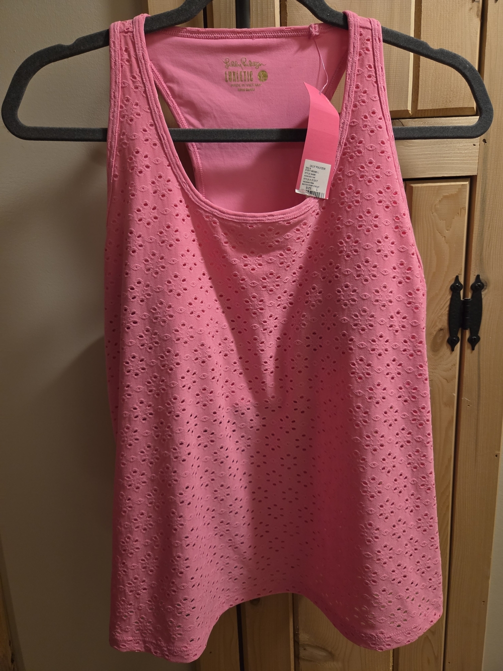 Lilly Pulitzer Pink Eyelet Tank Top